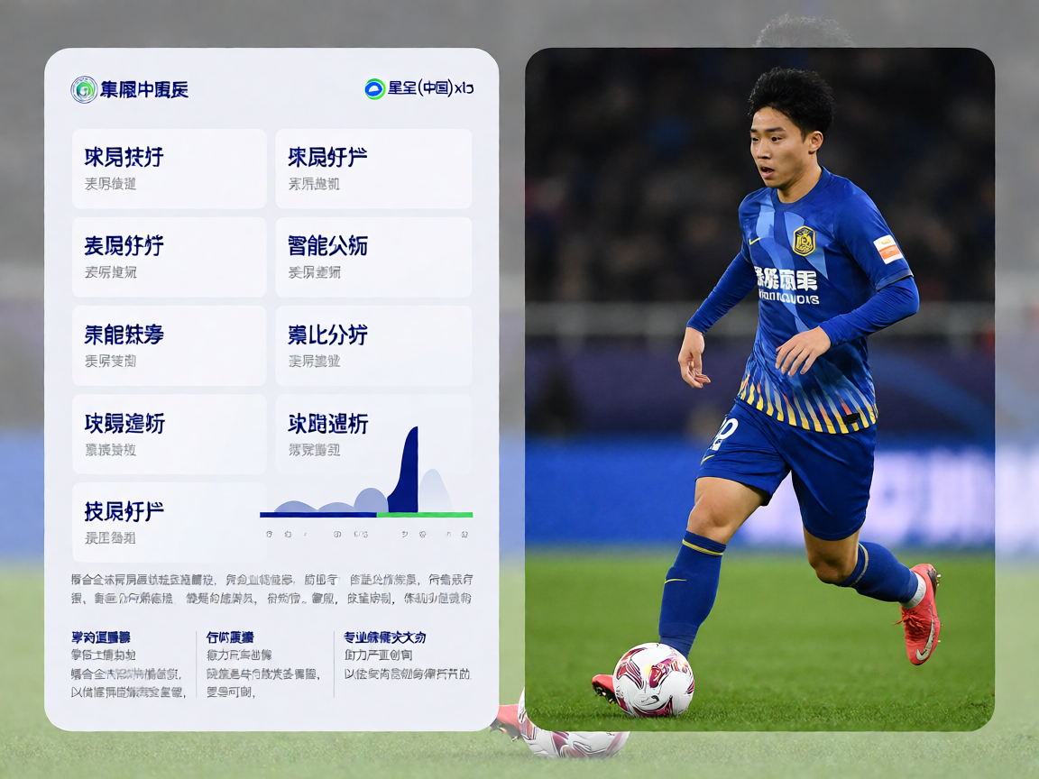 球员数据统计展示，球员技术统计面板和表现评分可视化图表
